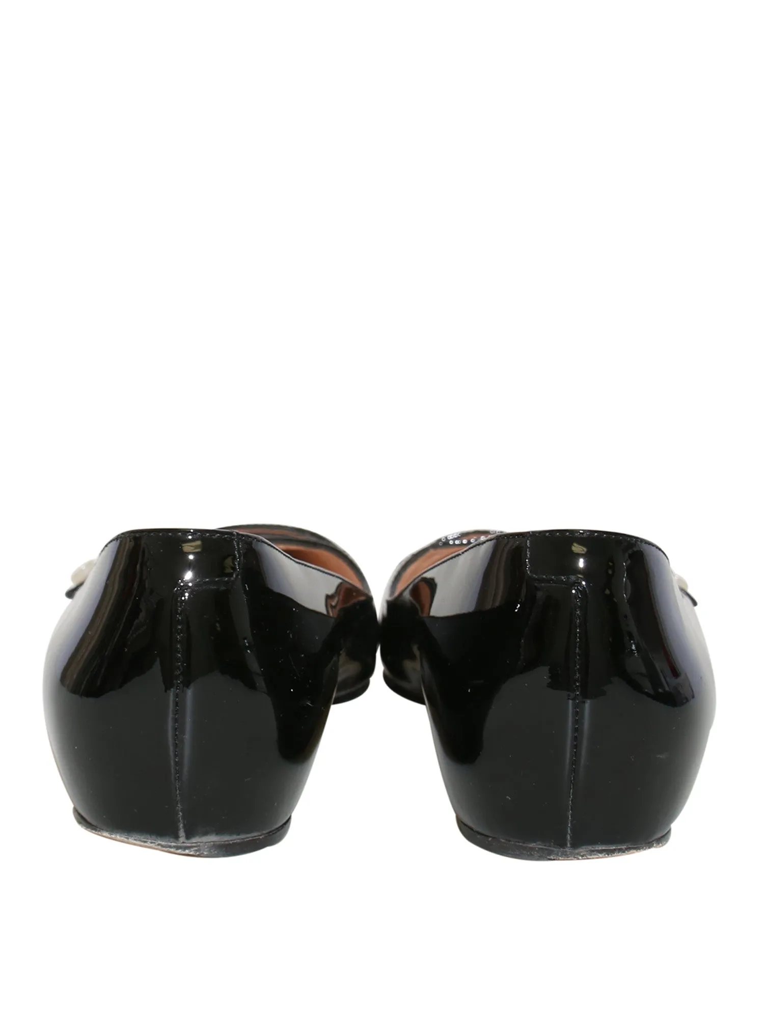 Aneta Patent Leather Pointed-Toe Flats