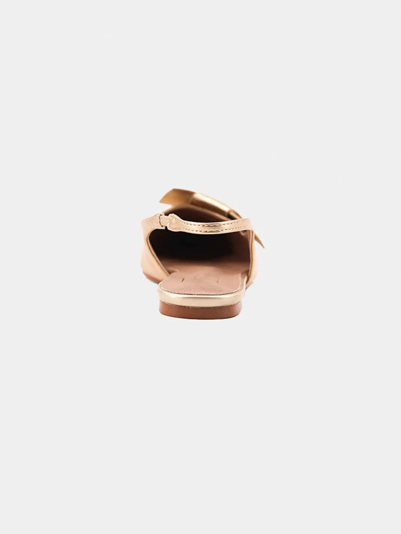 Audrey Slingback Flats in Gold
