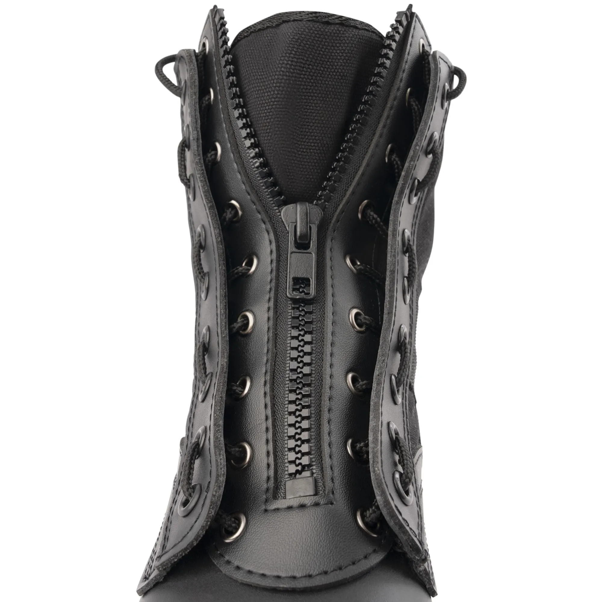 Black - GI Type Zipper Boot Lace Set