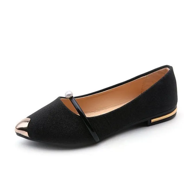 Bling Style Women Flats 2020 Spring Summer Flat Shoes Woman Pointed Toe Slip On Fashion Loafers Female Casual Lazy Shoe Footwear