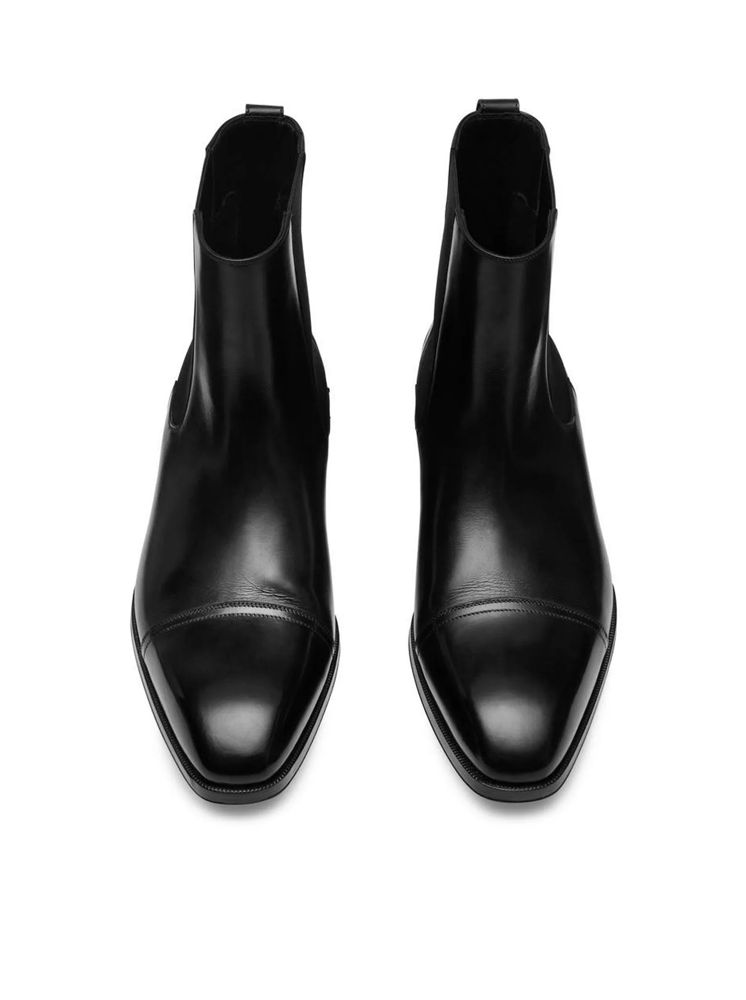 BURNISHED LEATHER ANKLE BOOTS
