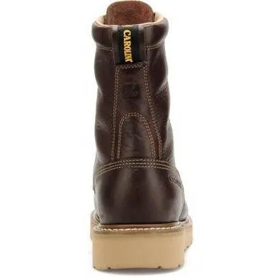 Carolina Men's Amp Hi 8" Broad Toe Wedge Work Boot - Dark Oak - CA8049