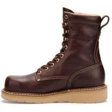 Carolina Men's Amp Hi 8" Broad Toe Wedge Work Boot - Dark Oak - CA8049