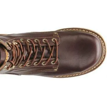 Carolina Men's Amp Hi 8" Broad Toe Wedge Work Boot - Dark Oak - CA8049