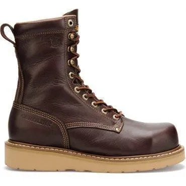 Carolina Men's Amp Hi 8" Broad Toe Wedge Work Boot - Dark Oak - CA8049