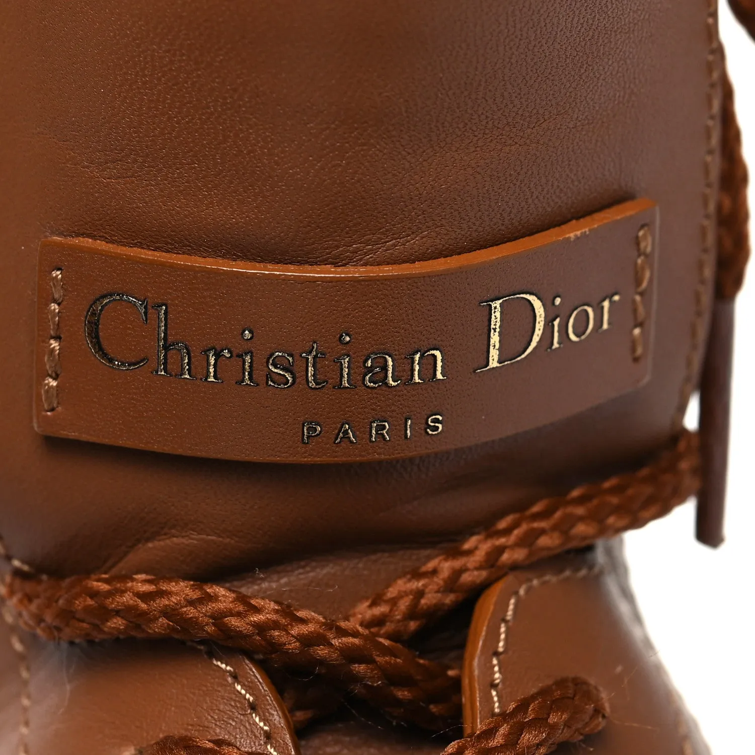 CHRISTIAN DIOR CALFSKIN QUEST COMBAT BOOTS