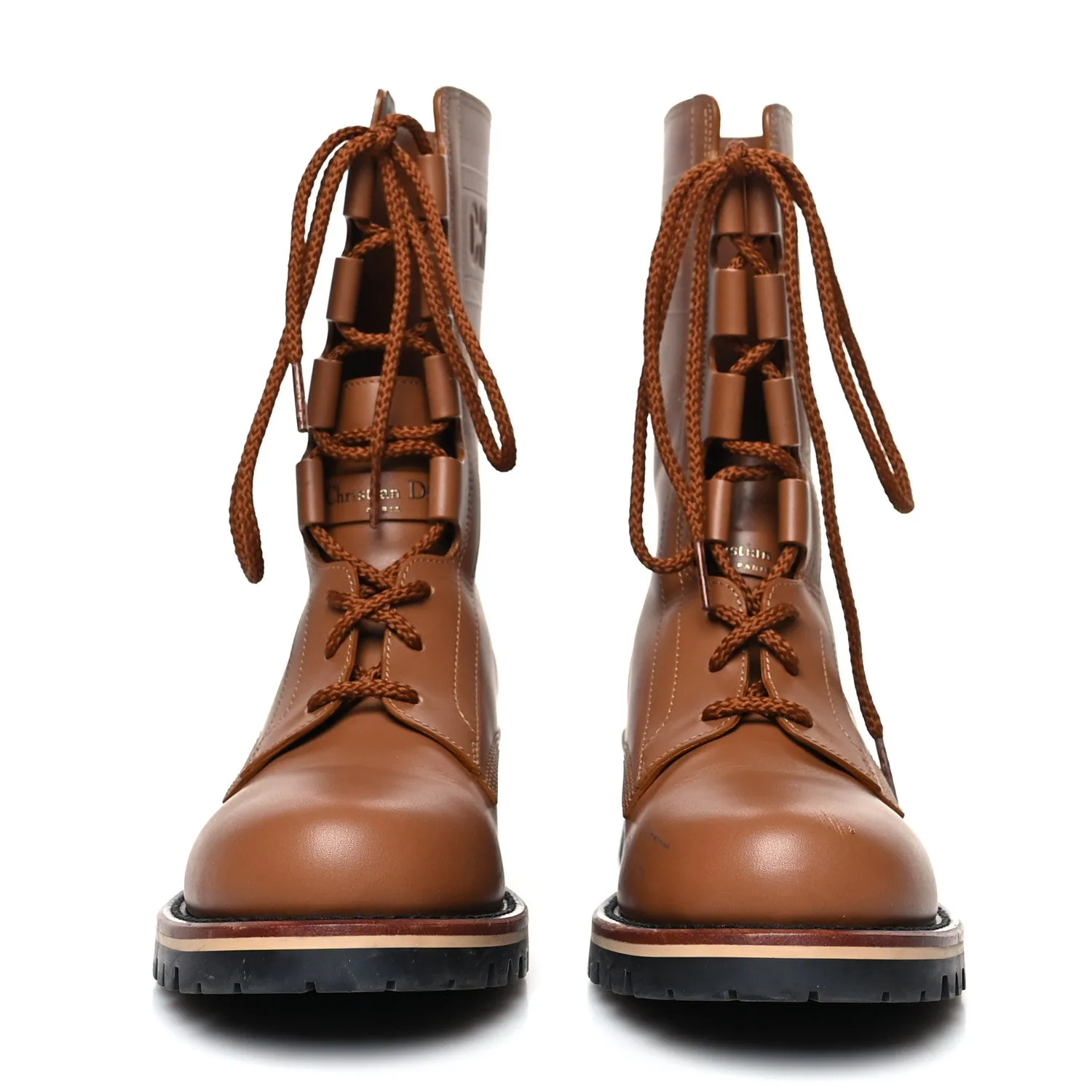 CHRISTIAN DIOR CALFSKIN QUEST COMBAT BOOTS
