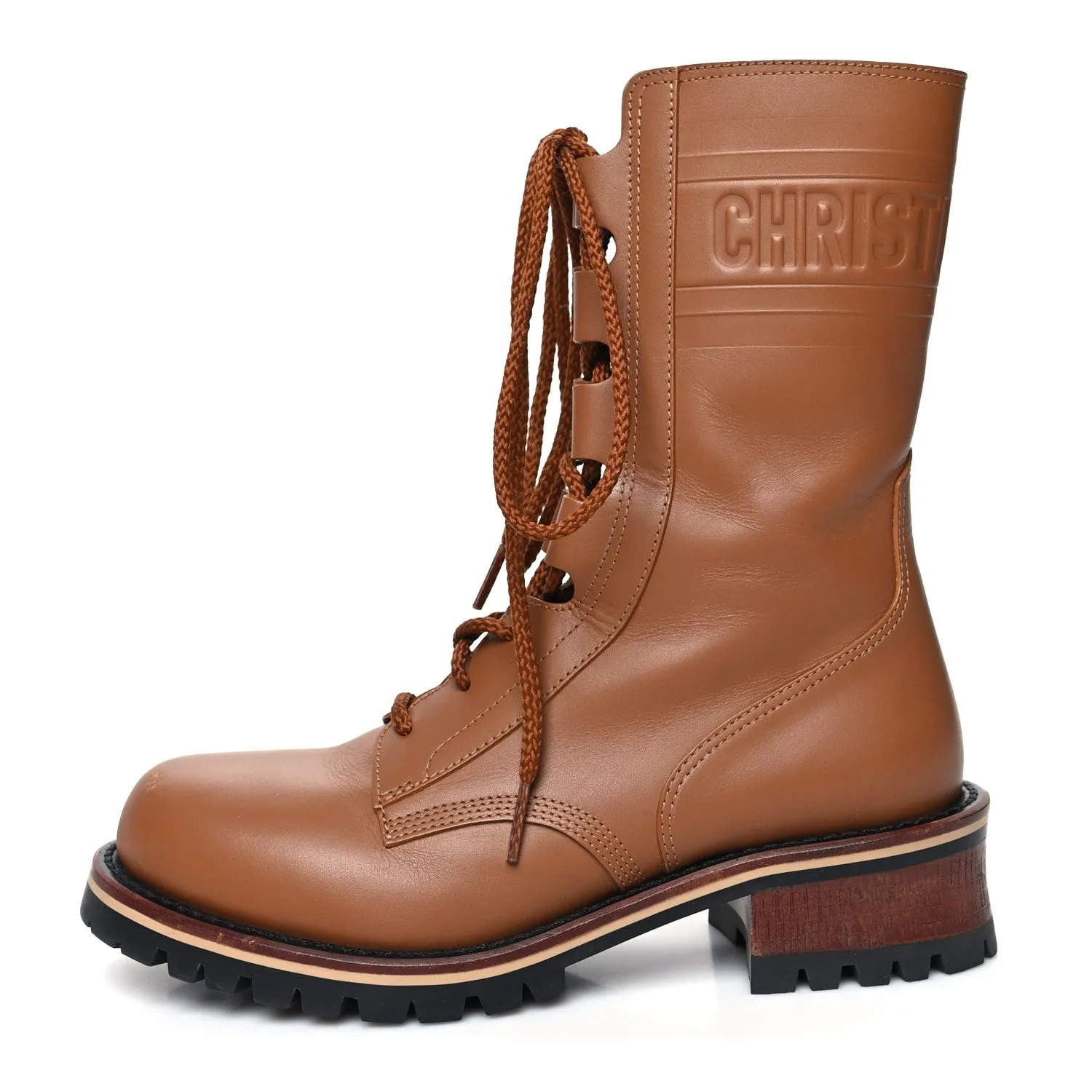CHRISTIAN DIOR CALFSKIN QUEST COMBAT BOOTS