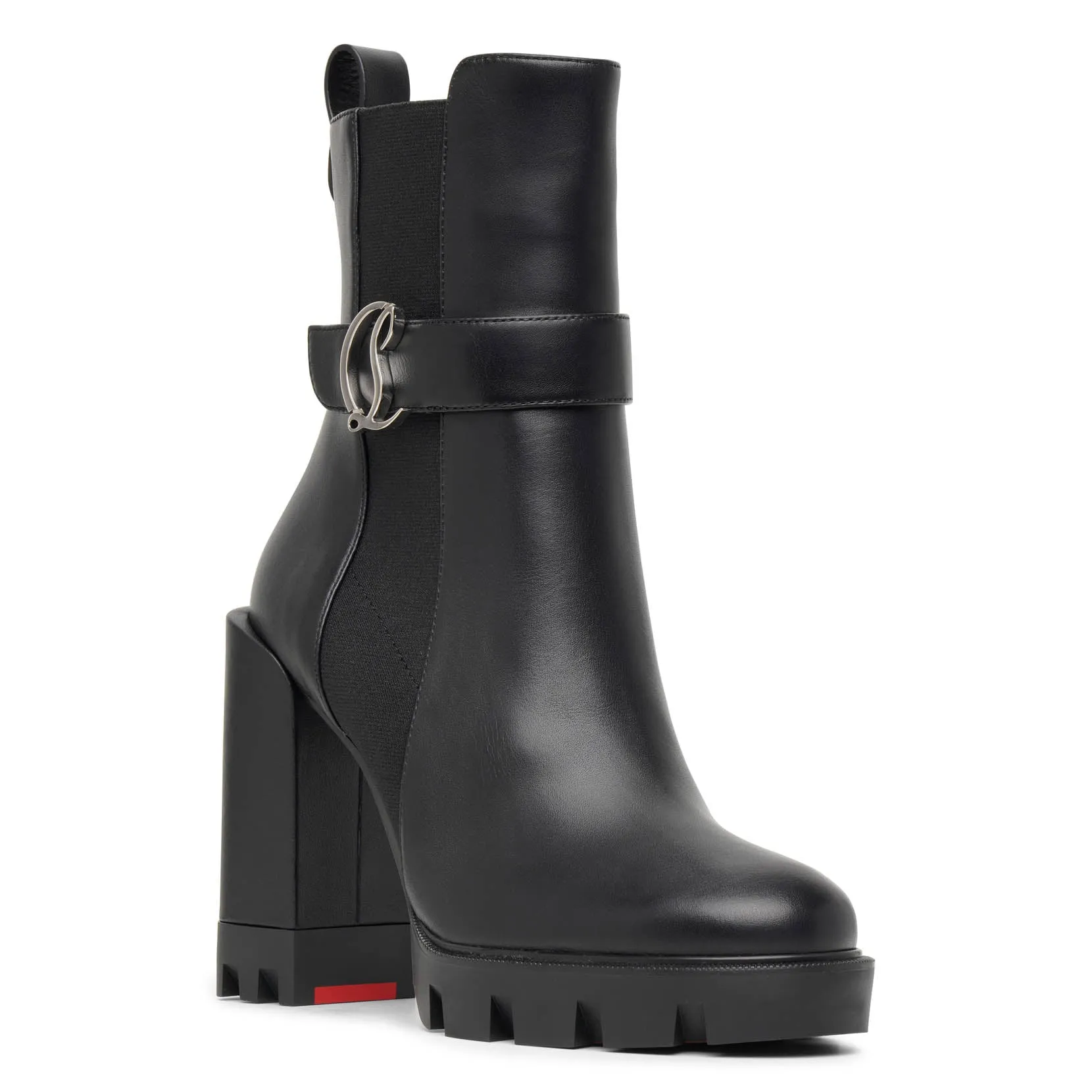 CL Chelsea Lug 100 black leather ankle boots