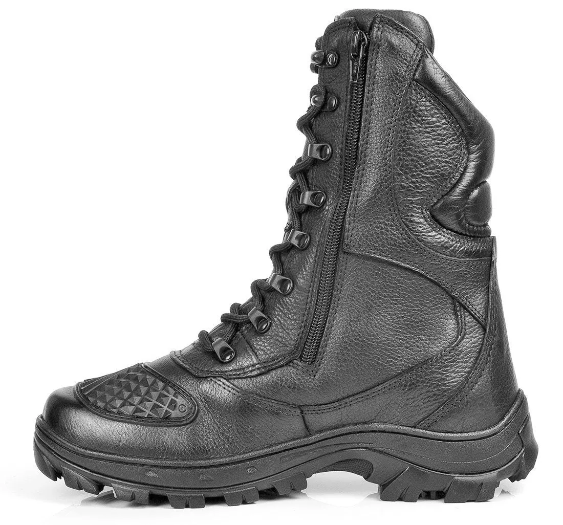 Combat Boots Tactical Black Leather with Zipper