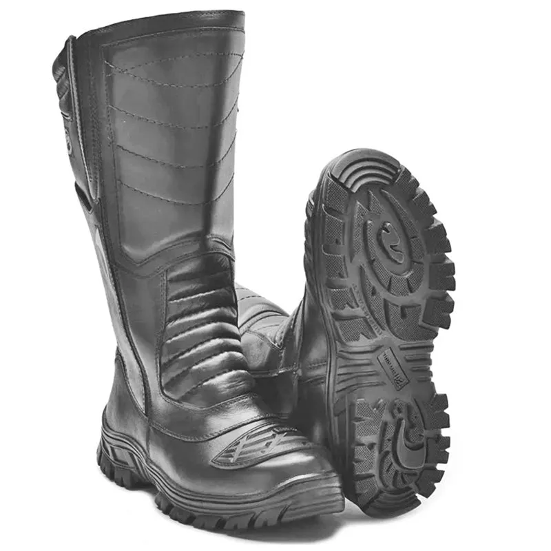 CommanderGuard Tactical Black Leather Boots