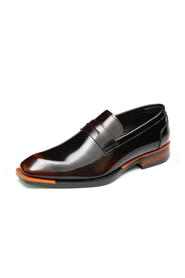 Diamoré Ebonique Croc Square Toe Brogues