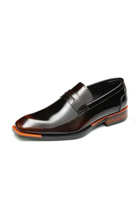 Diamoré Ebonique Croc Square Toe Brogues