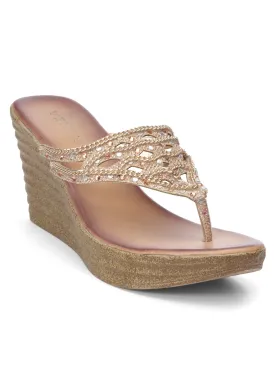 Embellished Wedges - Gold