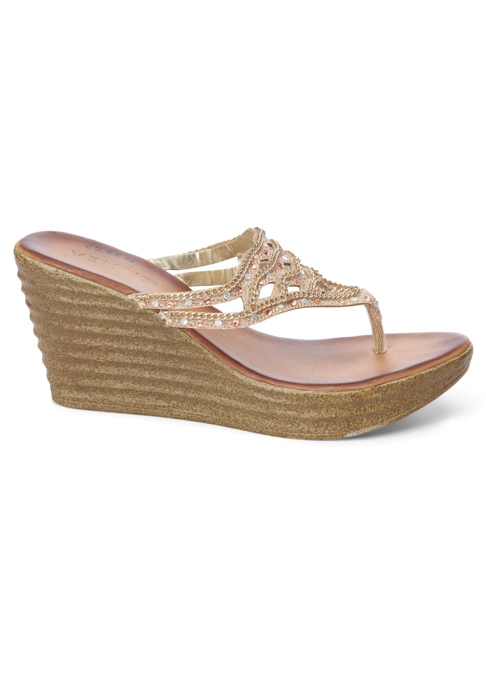 Embellished Wedges - Gold