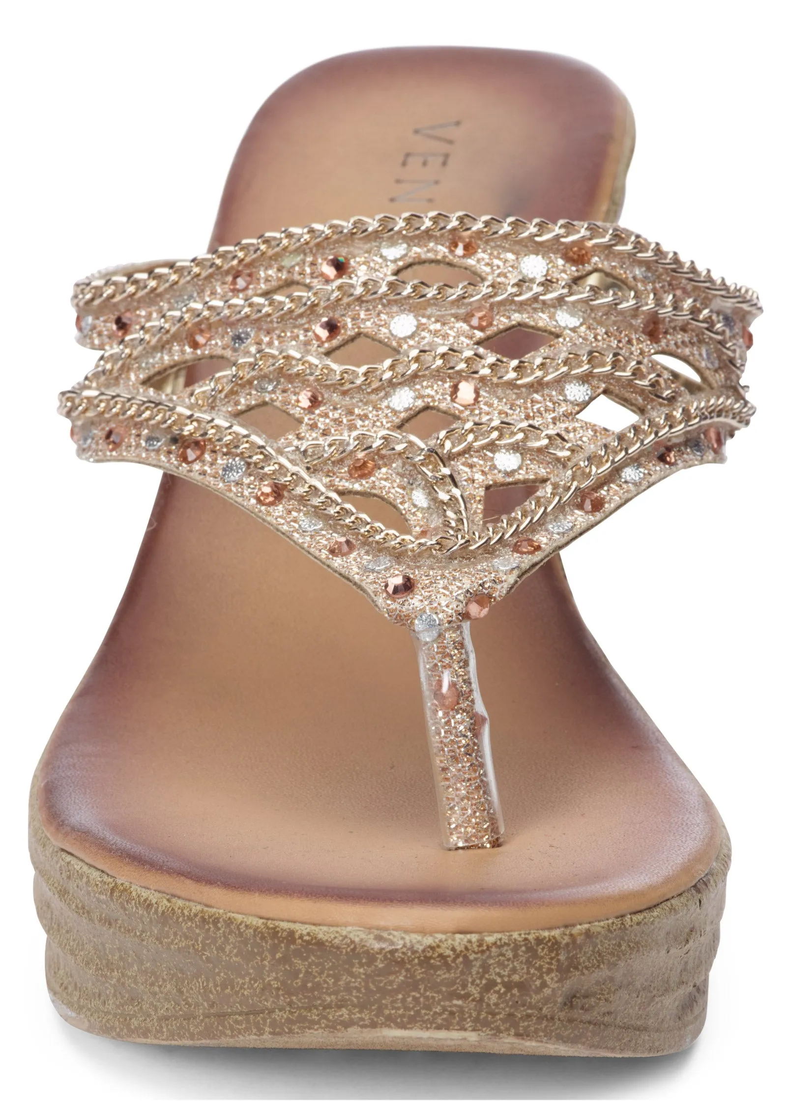 Embellished Wedges - Gold