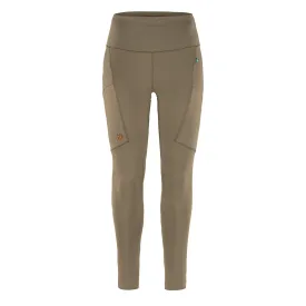 Fjallraven Womens Abisko Tights Suede Brown