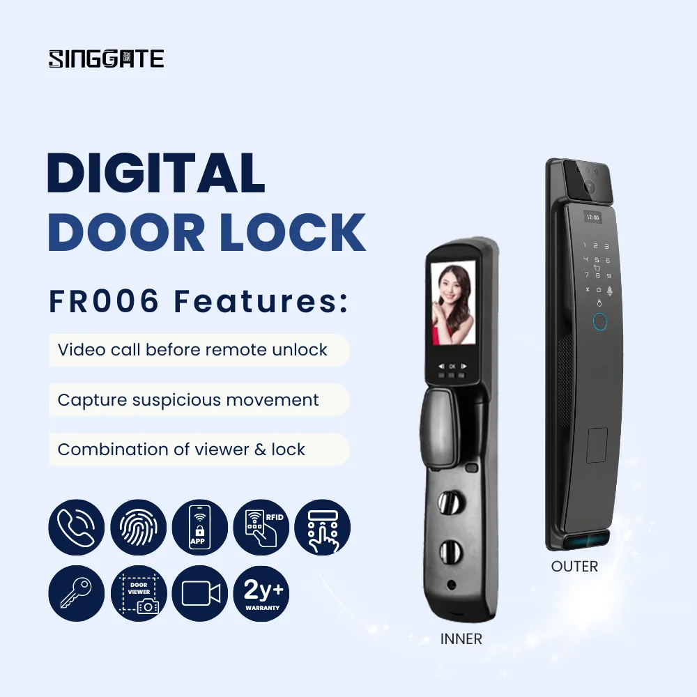 FR006 Door   FM021 Gate Digital Lock Bundle