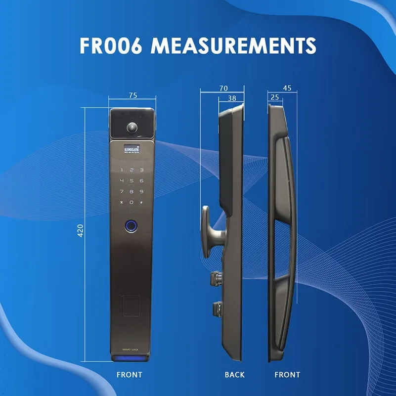 FR006 Door   FM021 Gate Digital Lock Bundle