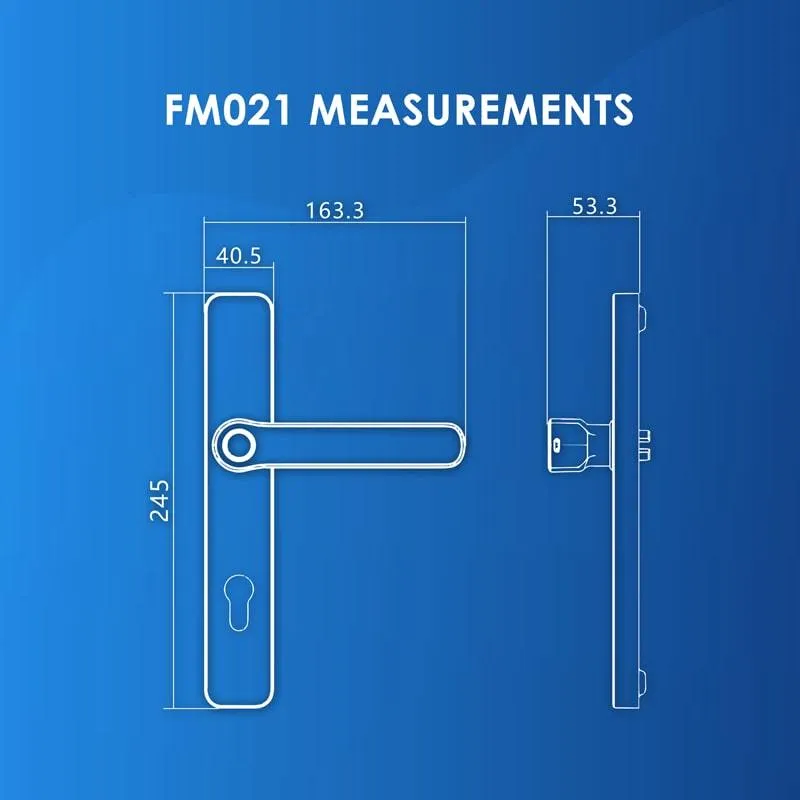 FR006 Door   FM021 Gate Digital Lock Bundle