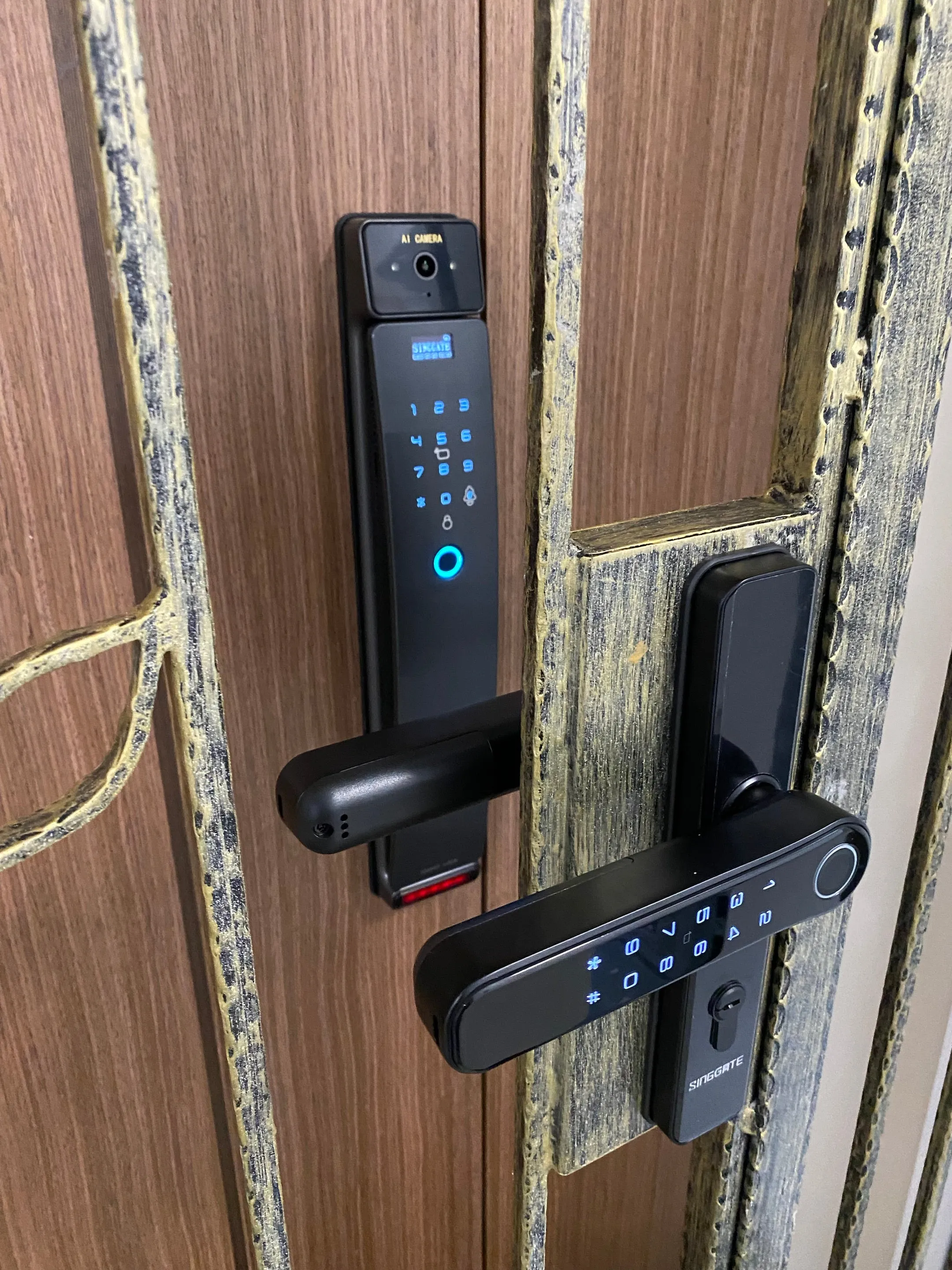 FR006 Door   FM021 Gate Digital Lock Bundle