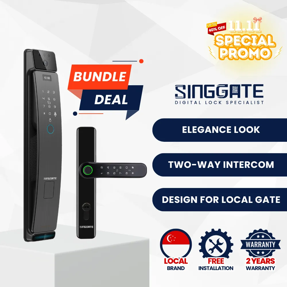 FR006 Door   FM021 Gate Digital Lock Bundle