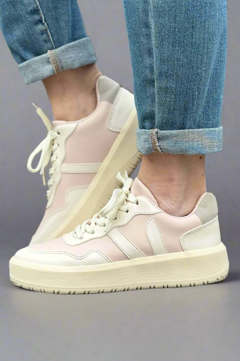 Ivy Platform Sneakers - Blush