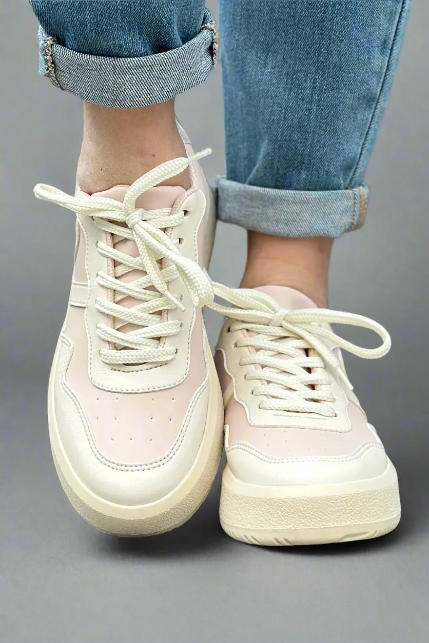 Ivy Platform Sneakers - Blush