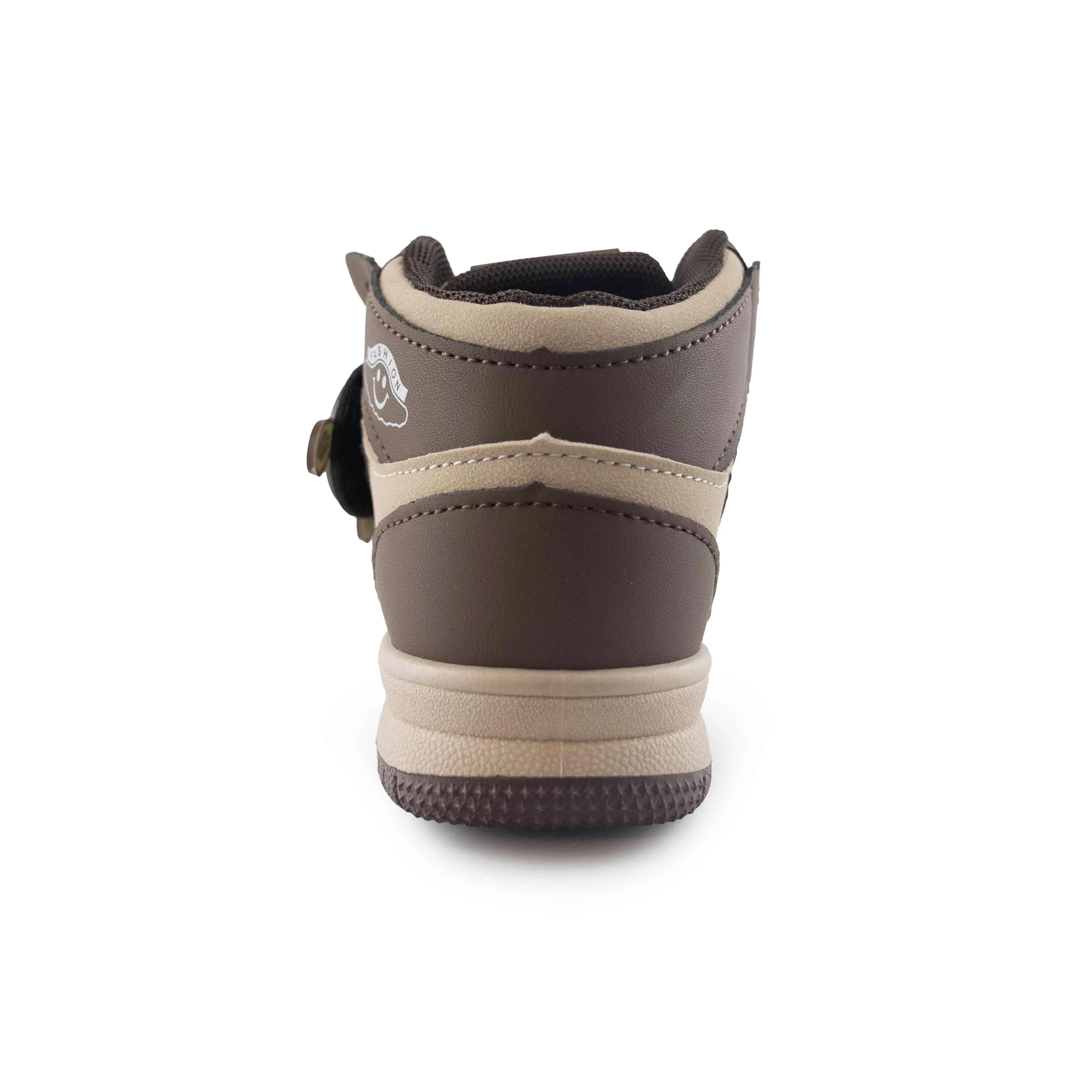 Kids' Cute Bear High-Top Sneaker SY183 Brown