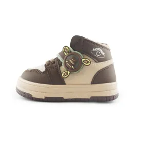 Kids' Cute Bear High-Top Sneaker SY183 Brown