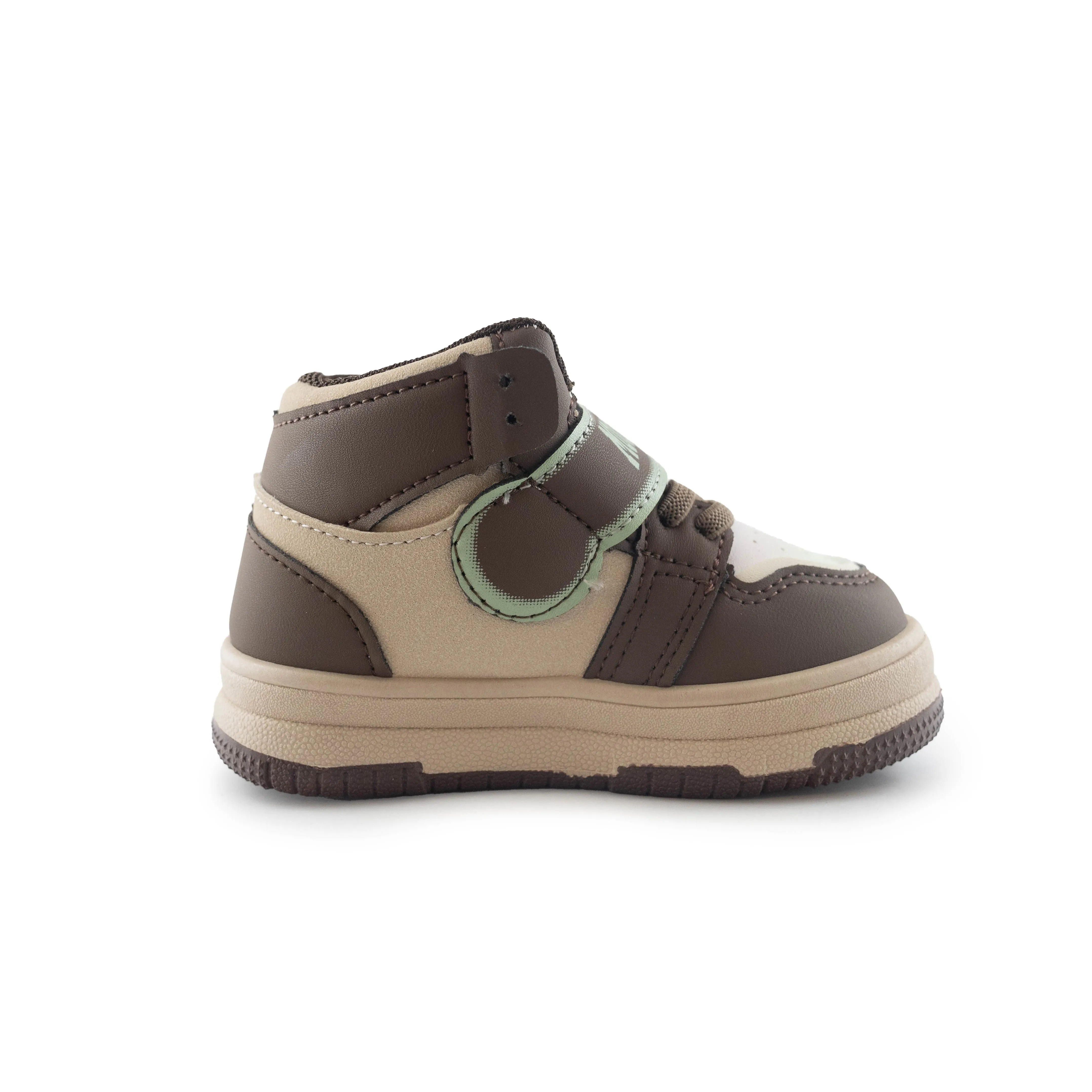 Kids' Cute Bear High-Top Sneaker SY183 Brown