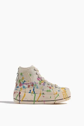 Kurt High Top Sneaker in Ecru