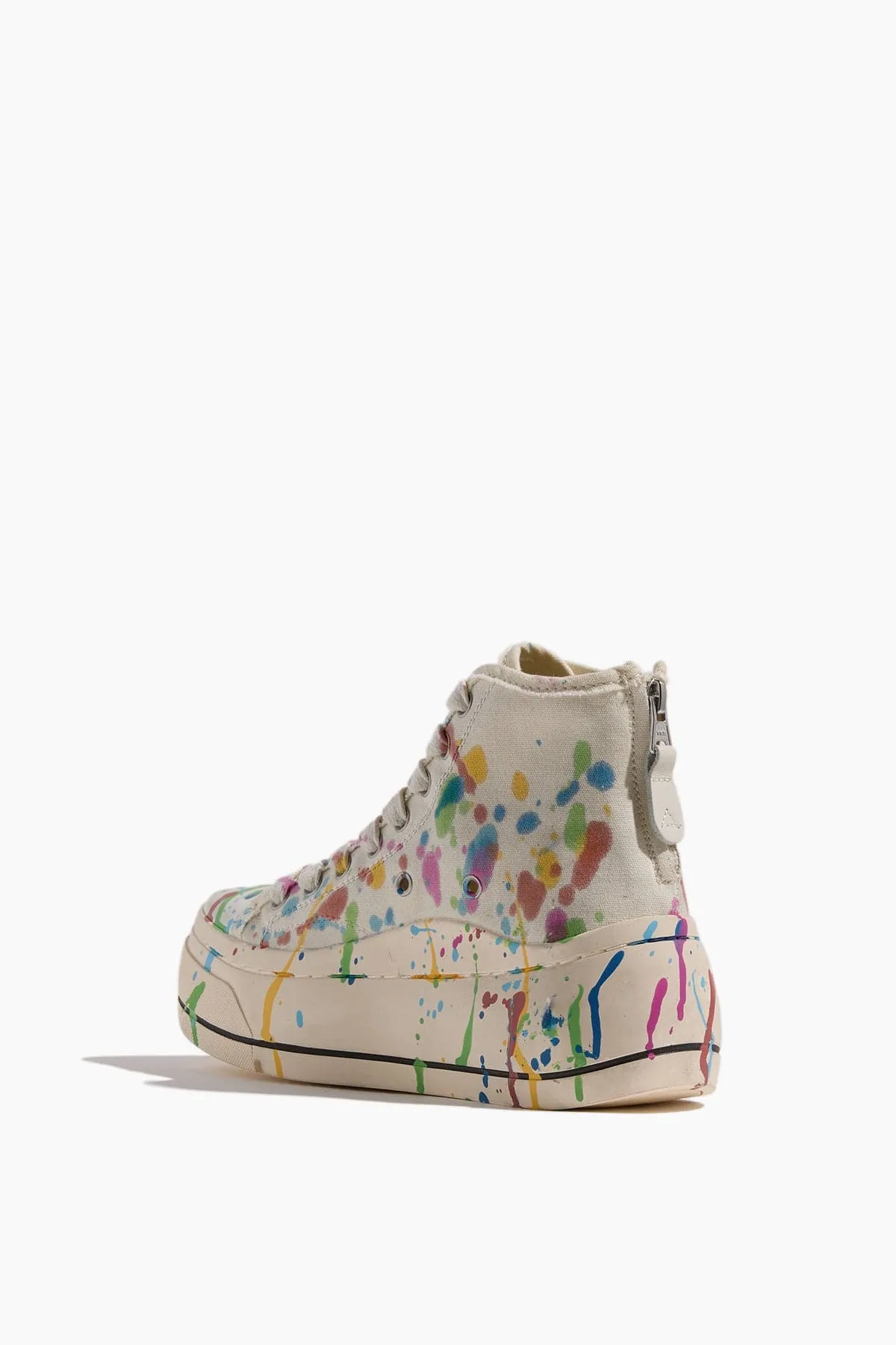 Kurt High Top Sneaker in Ecru