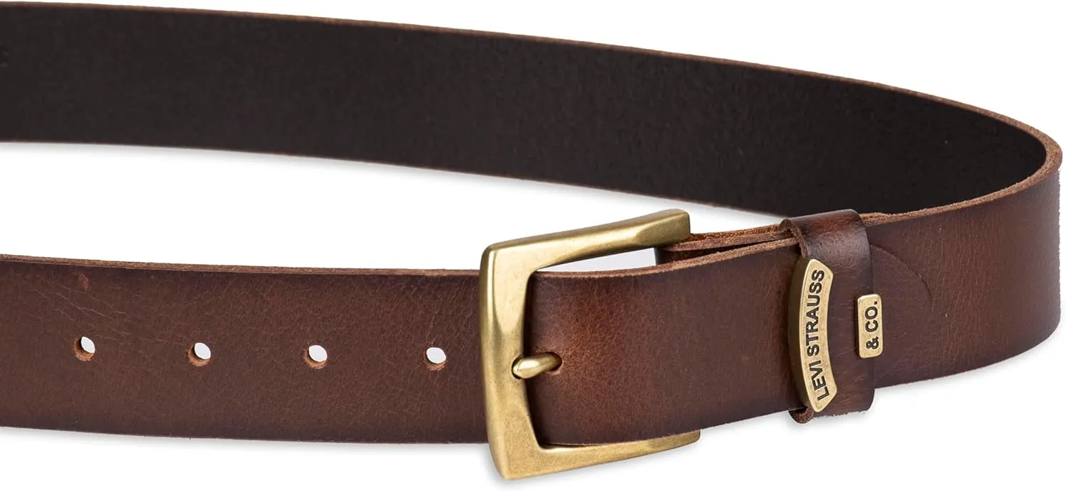 Levi??s Men??s Casual Everyday Leather Jean Belt
