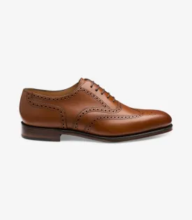 LOAKE BUCKINGHAM BROWN OXFORD BROGUE LEATHER SOLE F-MEDIUM