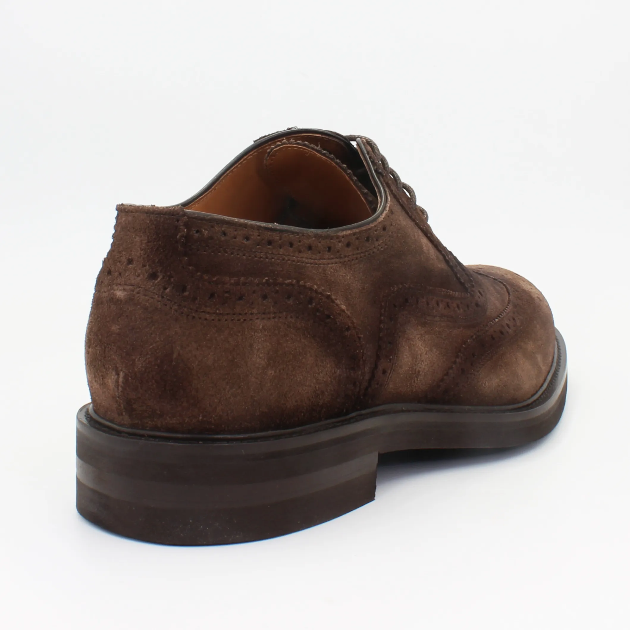 Men's Oxford Brogue in Calf Leather Suede Antilope (MER6650)