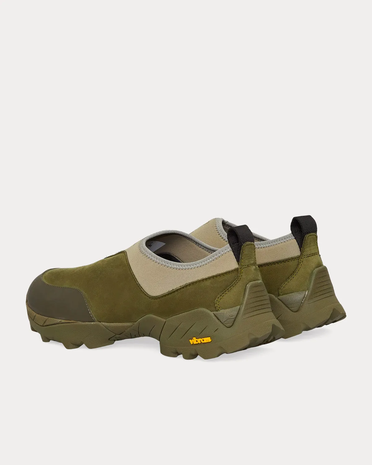 Military / Taupe Slip On Sneakers