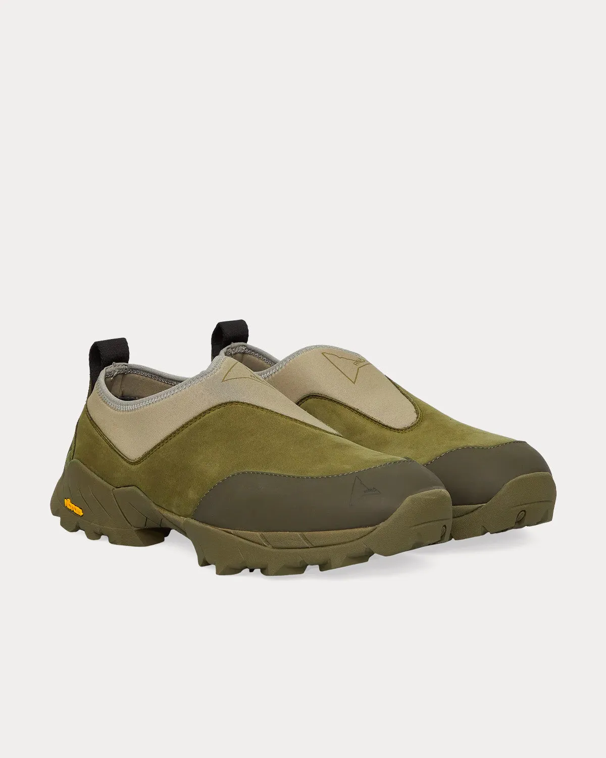 Military / Taupe Slip On Sneakers