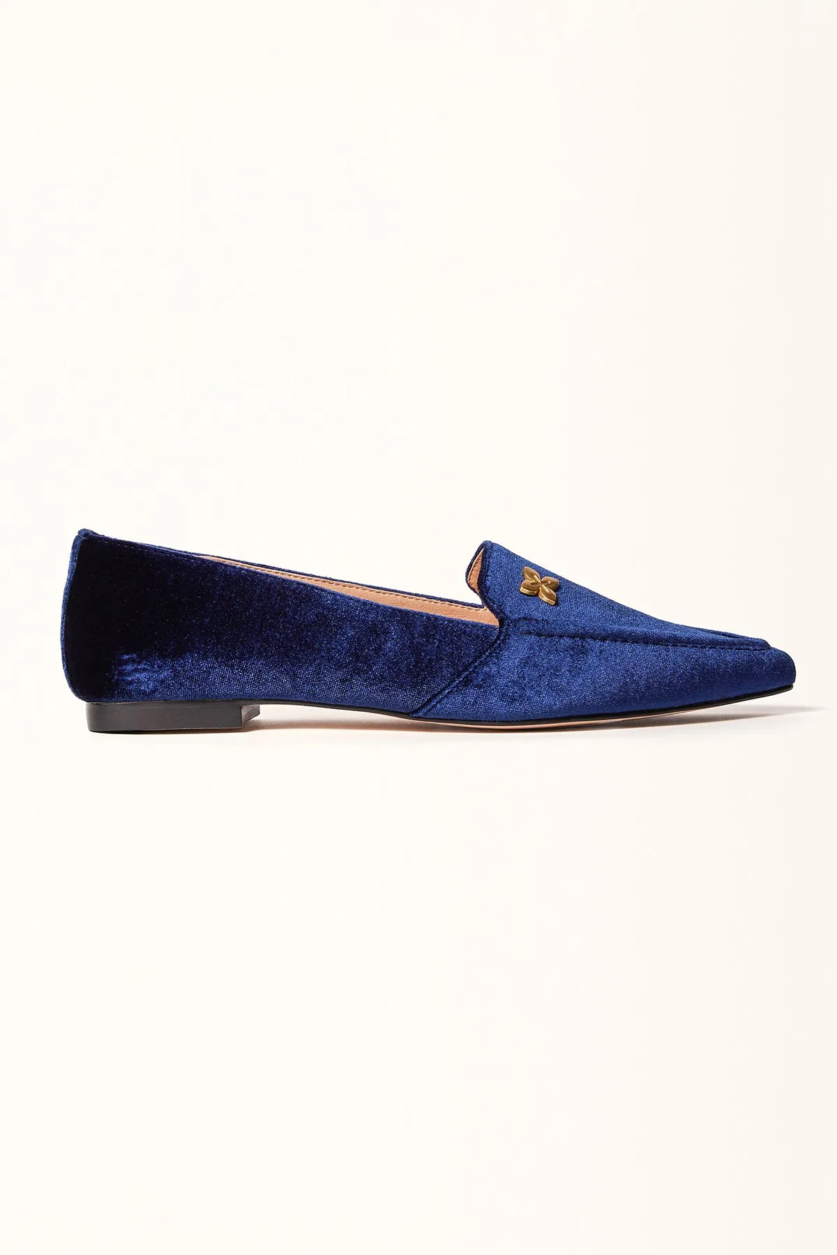 Millwoods Poplar Velvet Flat - Navy