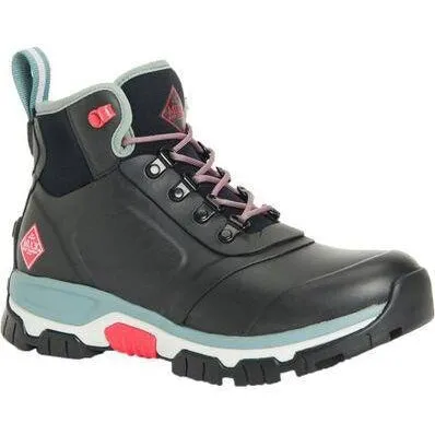 Muck Women's Apex Lace Up Waterproof Outdoor Boot - Black - AXWL-000