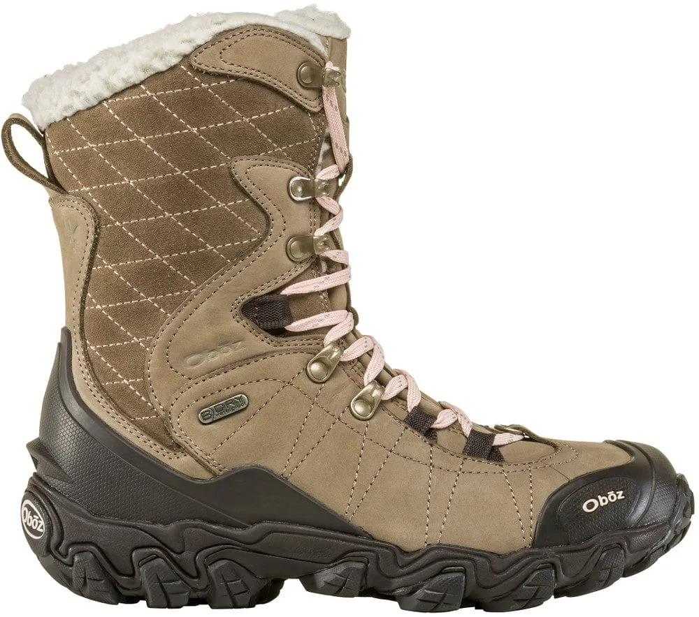 Oboz Women's Bridger 9'' Insulated Waterproof Hiking Boots- Brindle