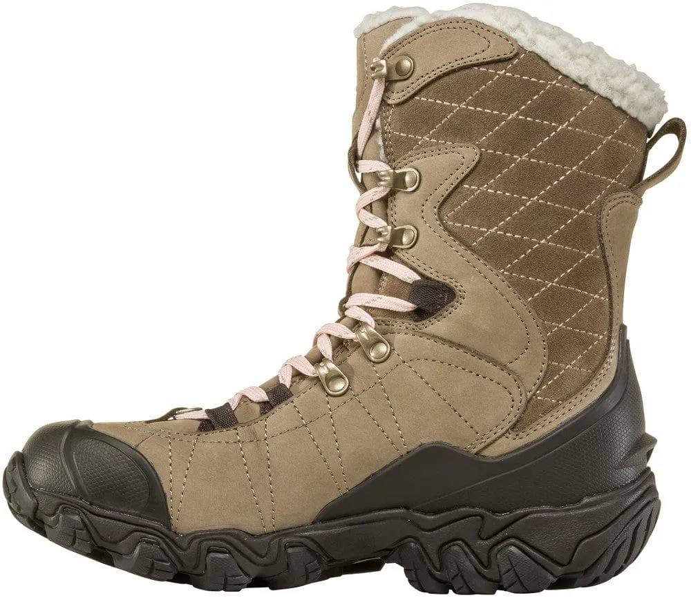 Oboz Women's Bridger 9'' Insulated Waterproof Hiking Boots- Brindle