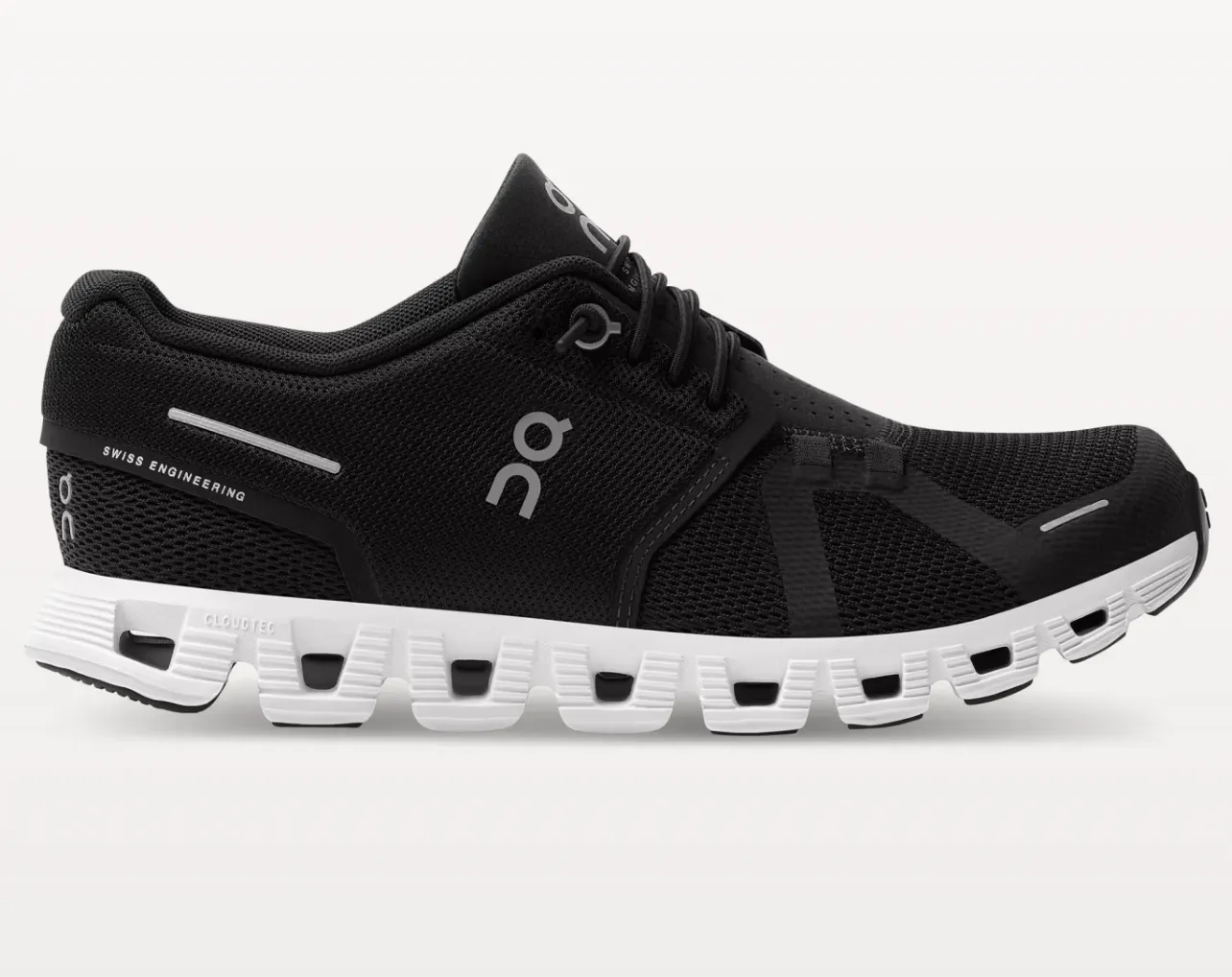 On Running Cloud 5 Women's Sneaker- Black/ White