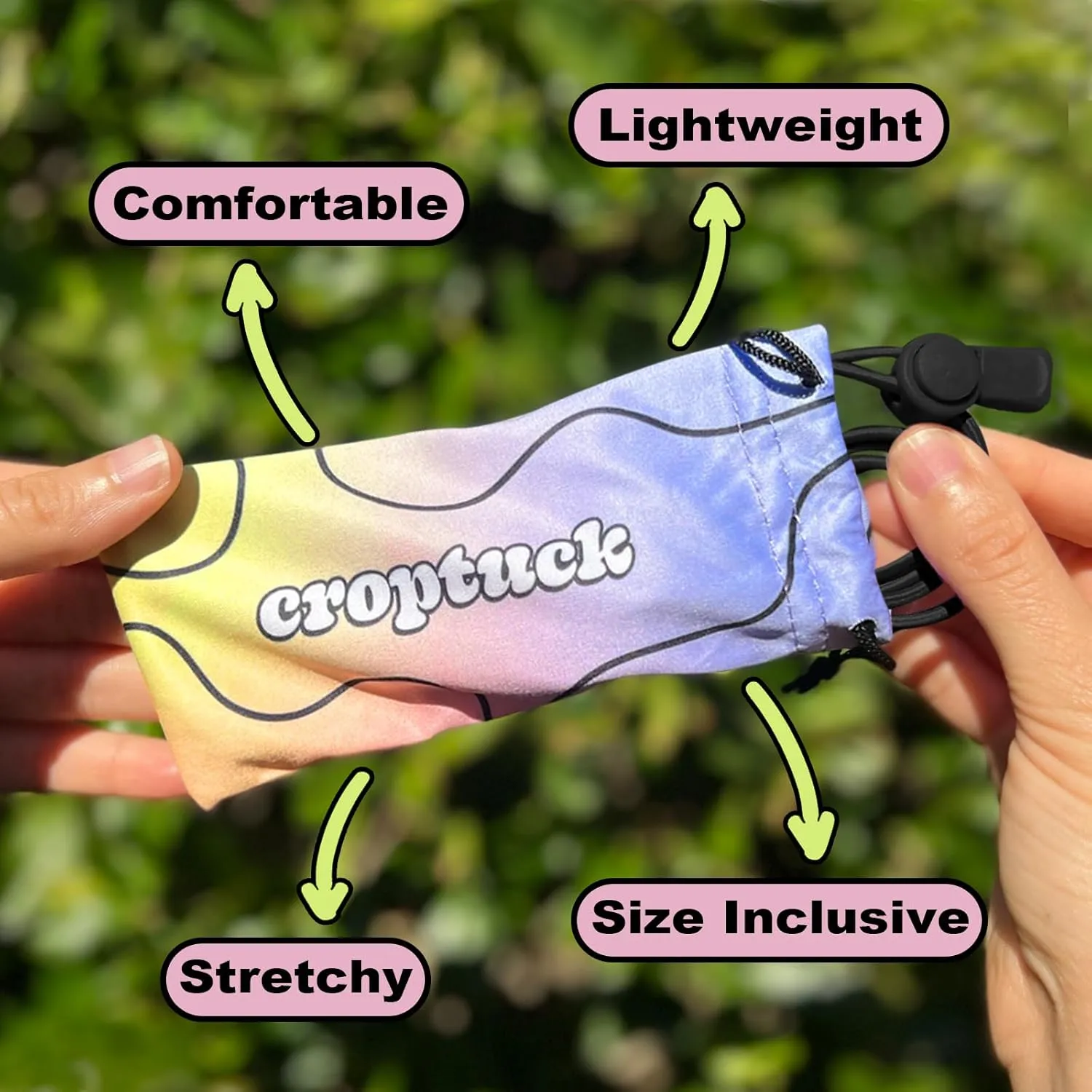 Original Adjustable Crop Tuck Waist Band Tool for Tucking Shirt and Sweater Top Size