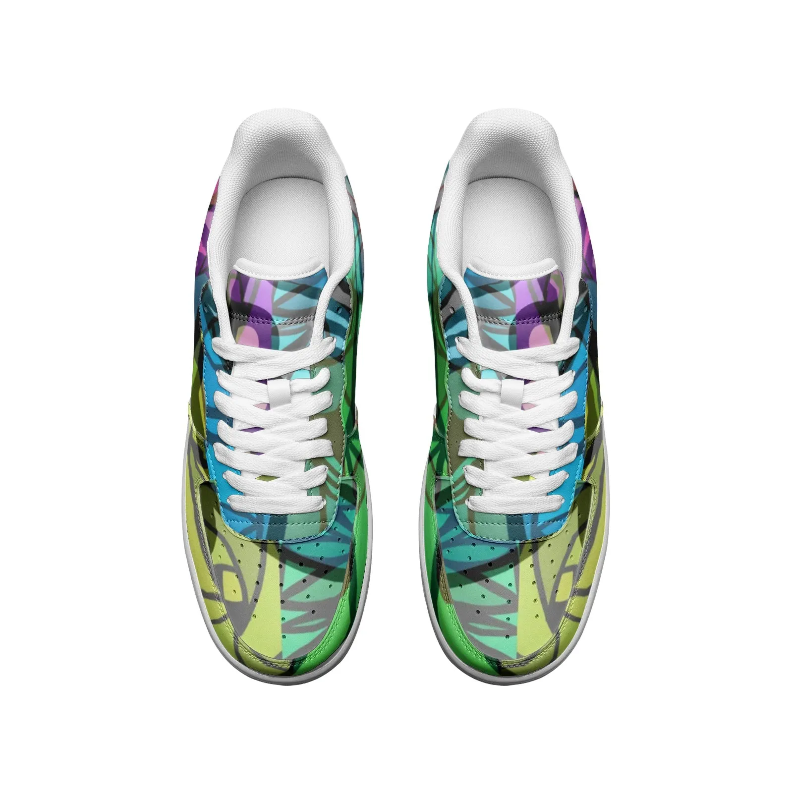 Pinwheel Pyxus Full-Style Psychedelic Platform Sneakers