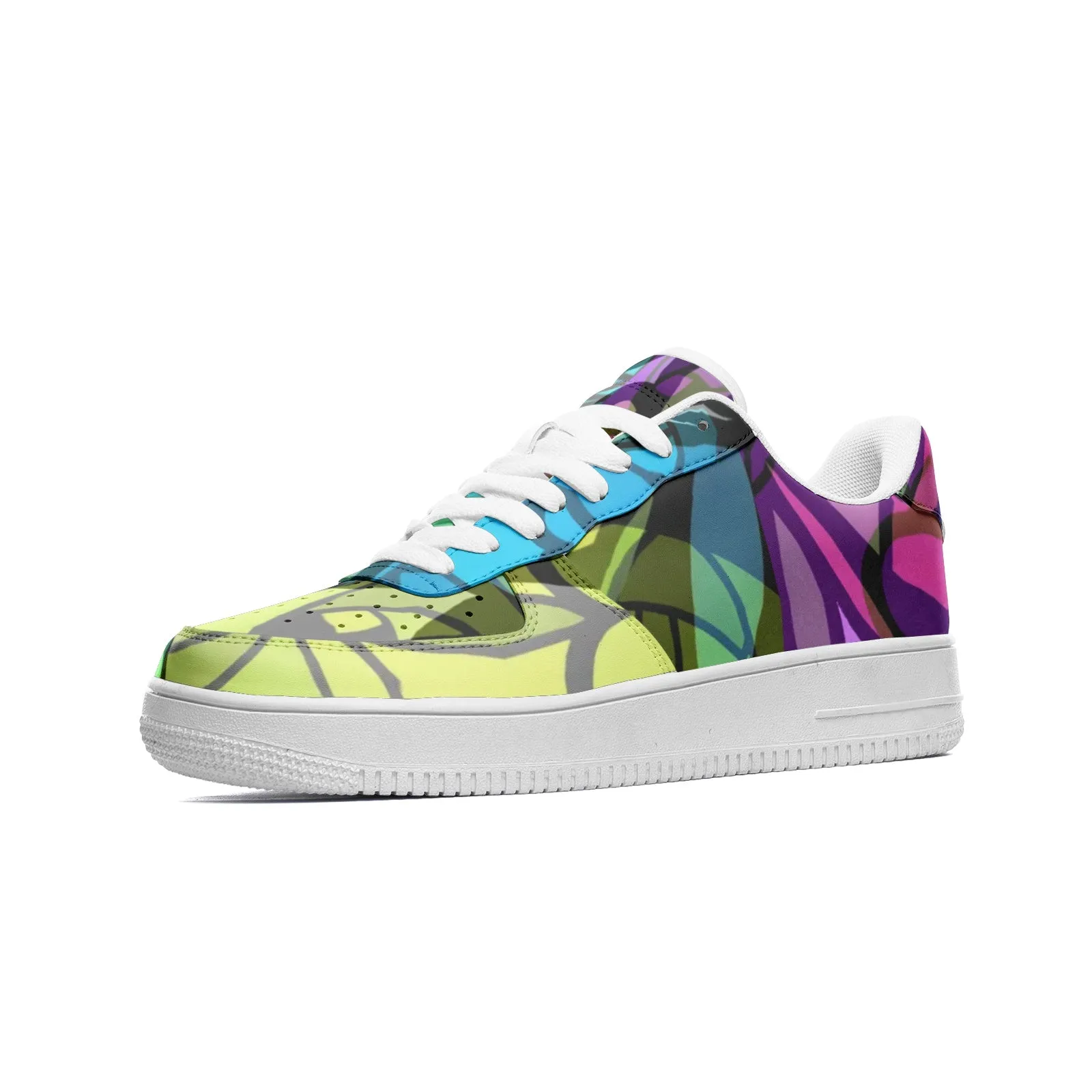 Pinwheel Pyxus Full-Style Psychedelic Platform Sneakers