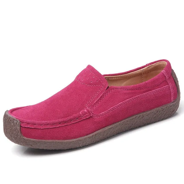 Plardin Women's Genuine Leather Flats