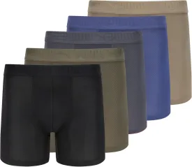 PUMA Men's 360-degree Mesh 5 Pack Boxer Briefs