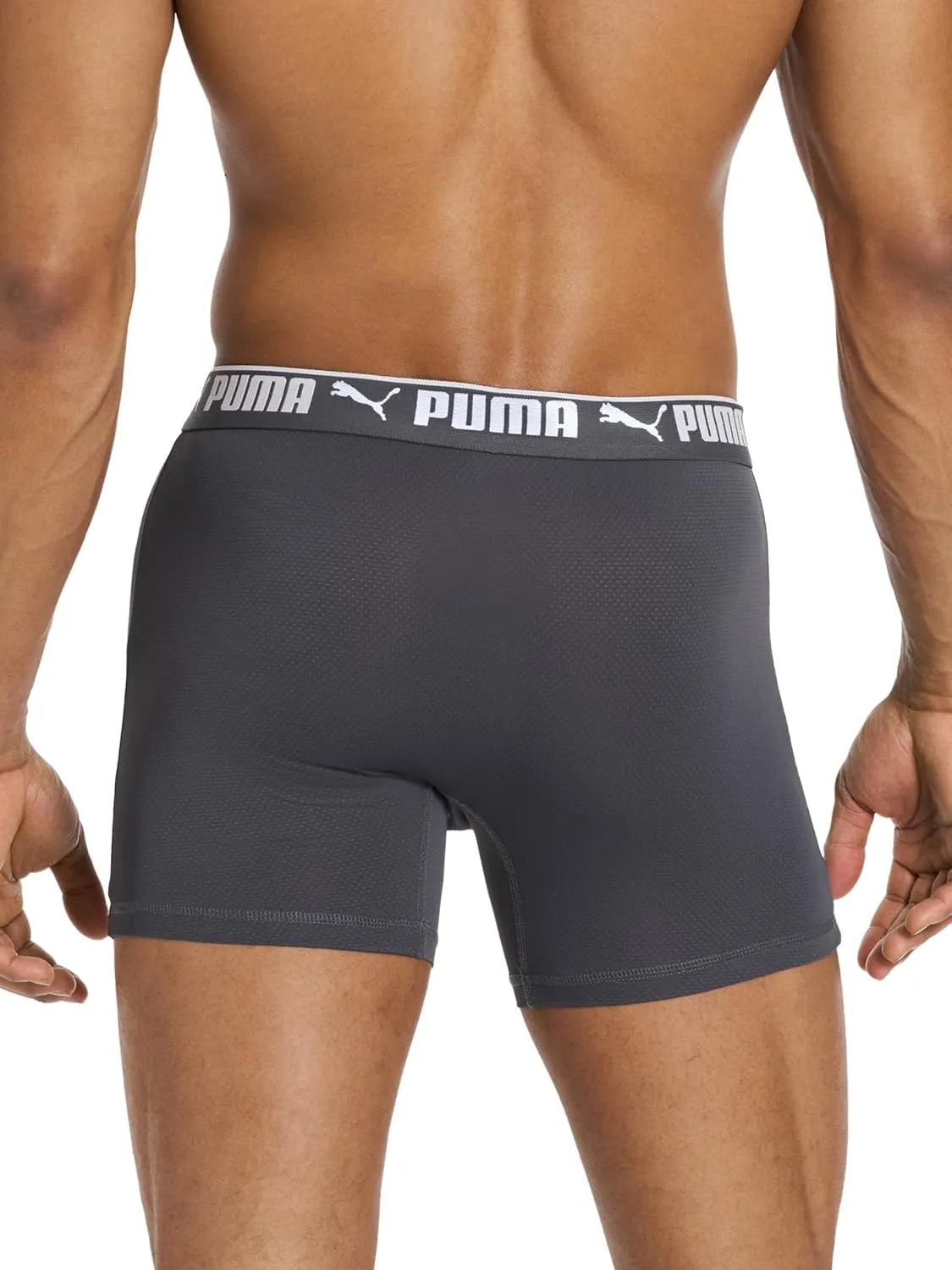 PUMA Men's 360-degree Mesh 5 Pack Boxer Briefs