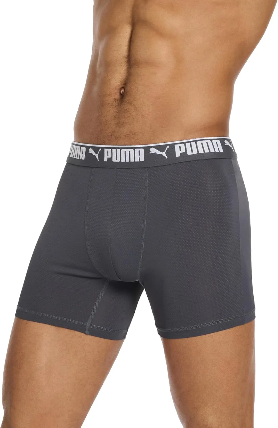 PUMA Men's 360-degree Mesh 5 Pack Boxer Briefs